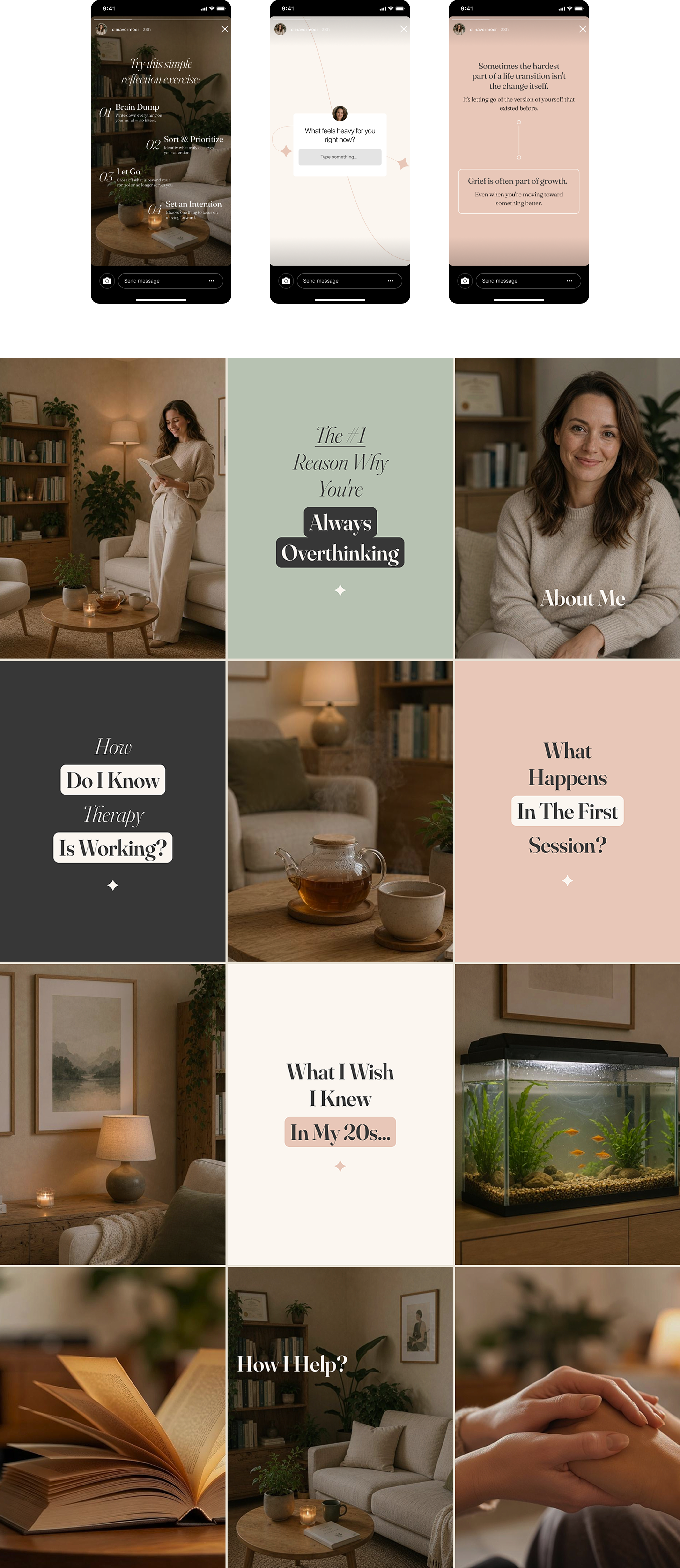 Instagram post and Story templates
